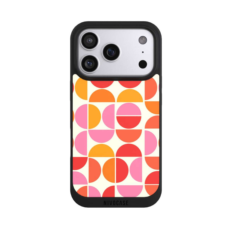 iPhone 17 Pro NIVOpure Retro Trend Muster Orange