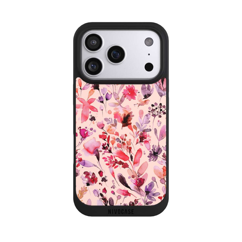 iPhone 17 Pro NIVOpure Artsy Flowers Viva Magenta