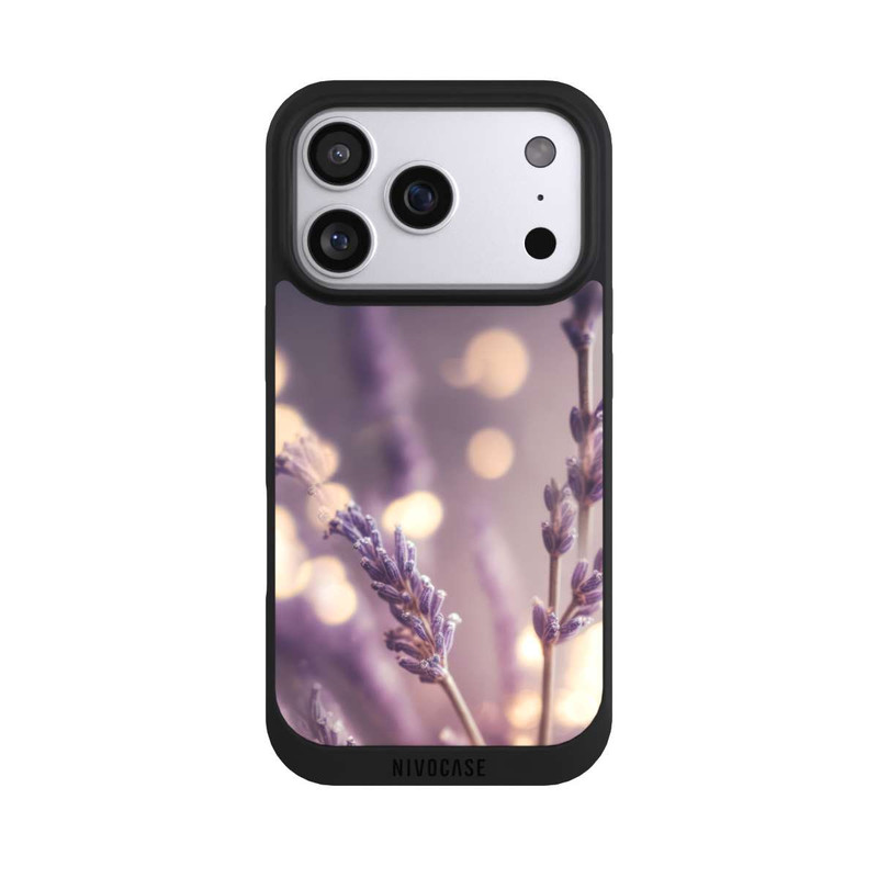 iPhone 17 Pro NIVOpure Lavender Close Up with AI