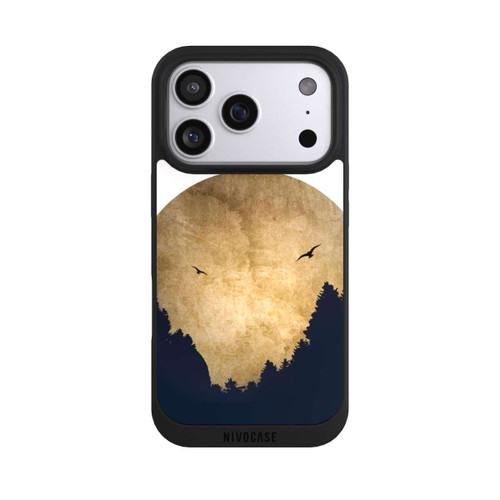 Apple iPhone 17 Pro NIVOpure Zwei Vögel vor Mond