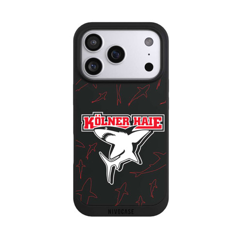 Apple iPhone 17 Pro NIVOpure Haie Muster Rot