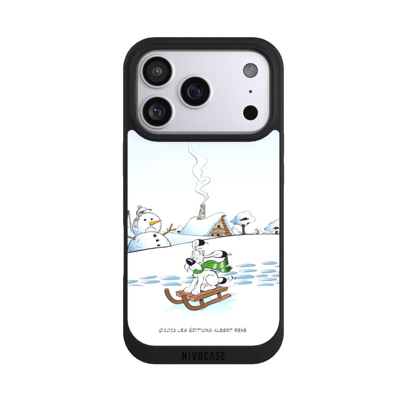 iPhone 17 Pro NIVOpure Idefix fährt Schlitten