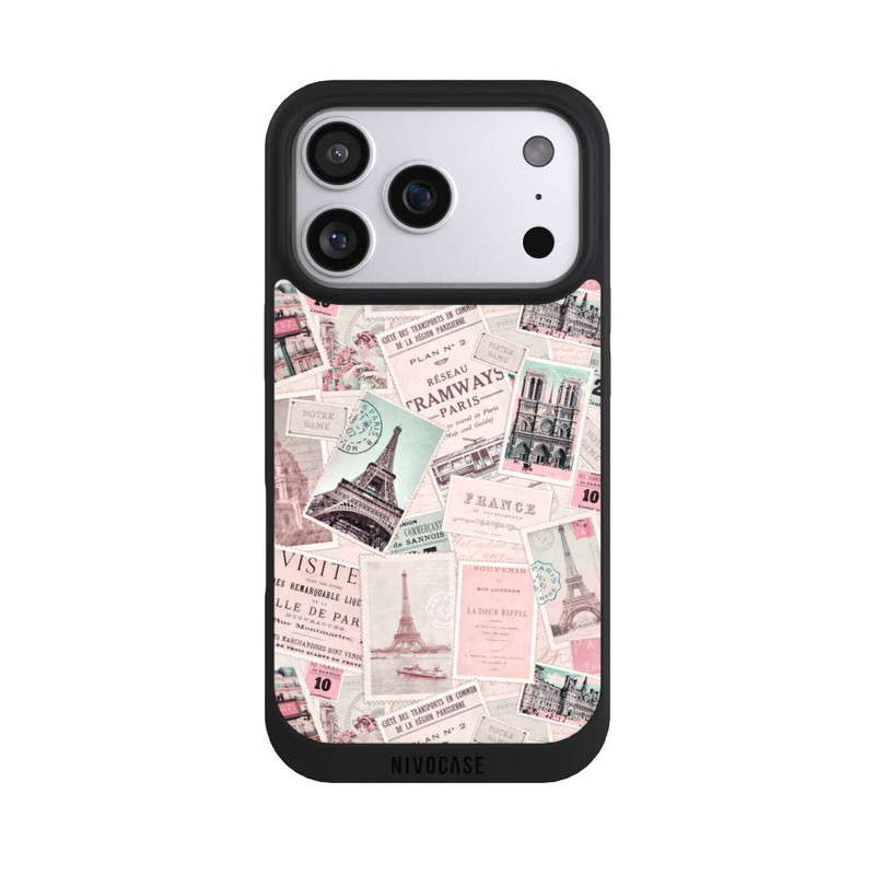 iPhone 17 Pro NIVOpure Vintage Paris Postcards Pattern