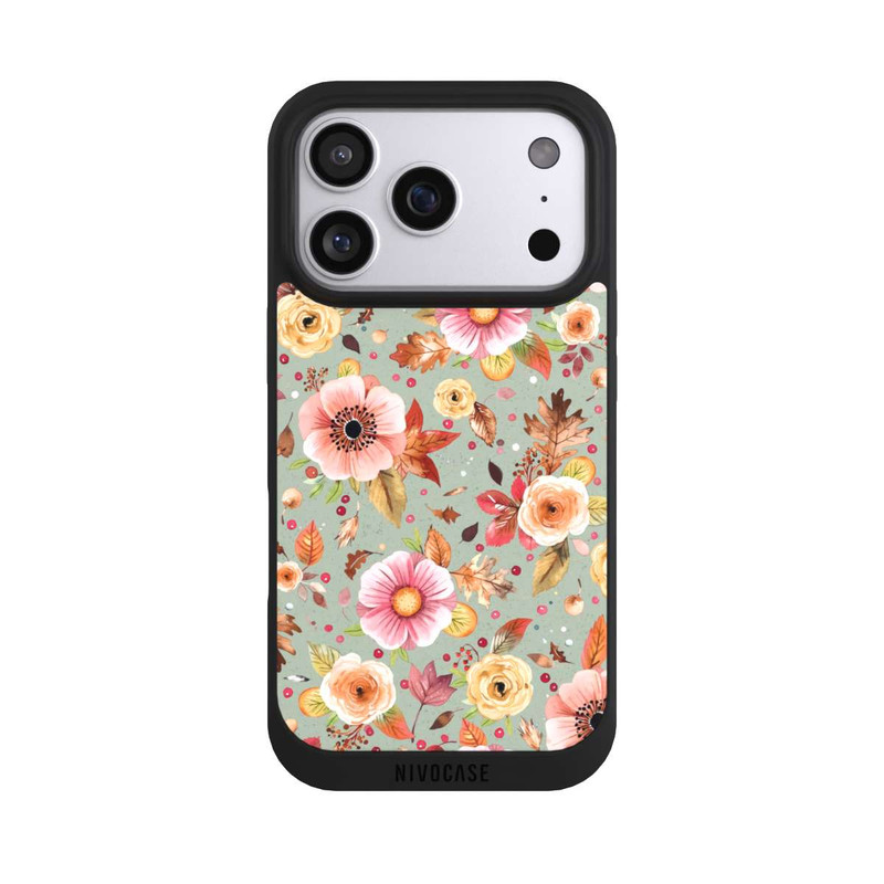 iPhone 17 Pro NIVOpure Autumn Flowers Soft Green