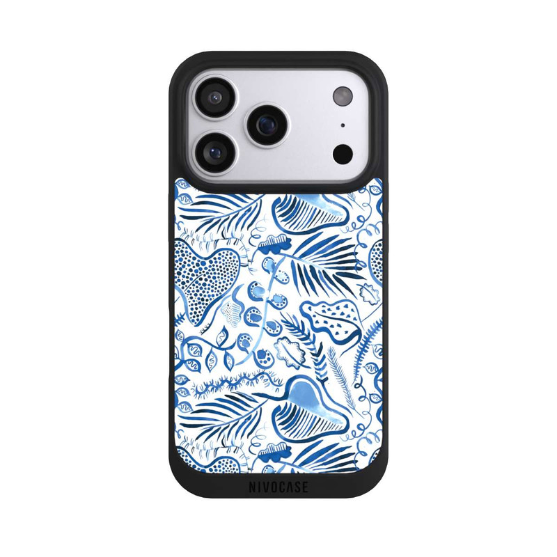 iPhone 17 Pro NIVOpure Tropical Forest Leaves Blue