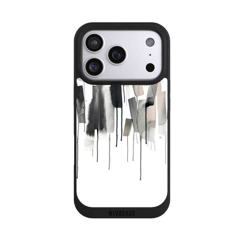 iPhone 17 Pro NIVOpure Watery Stripes Japandi Black
