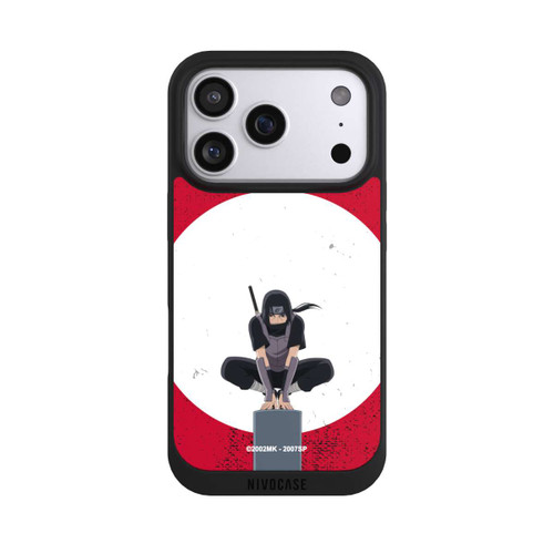 Apple iPhone 17 Pro NIVOpure Itachi Uchiha Symbol Roter Hintergrund