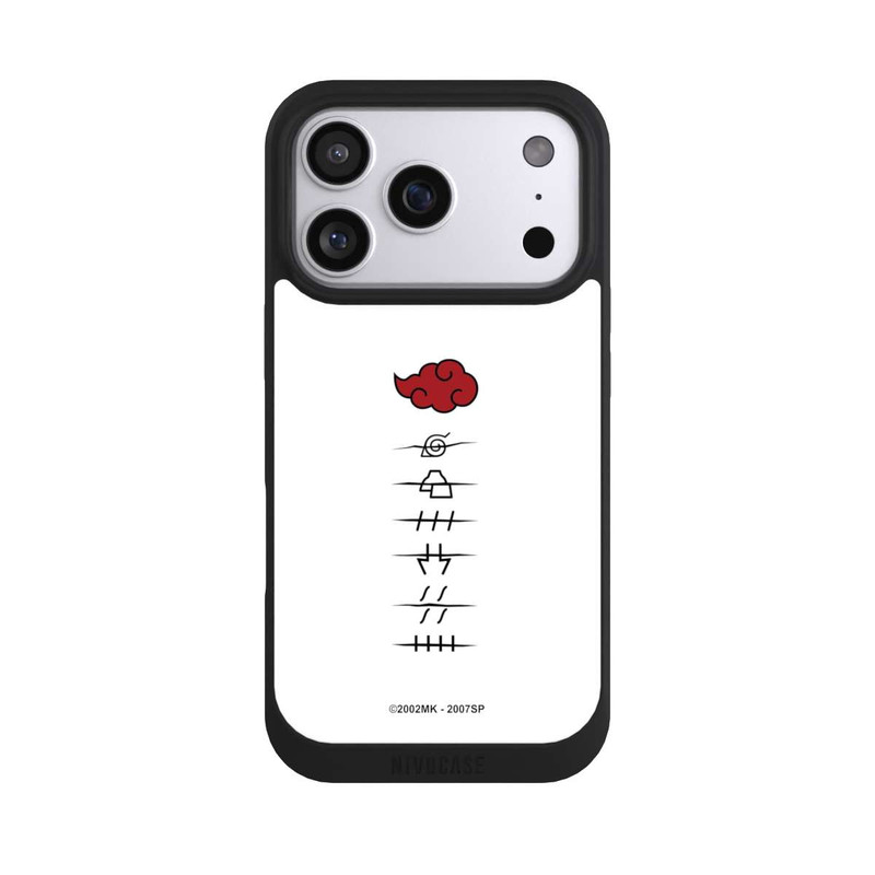 iPhone 17 Pro NIVOpure Akatsuki Mitgliedersymbole Weiß