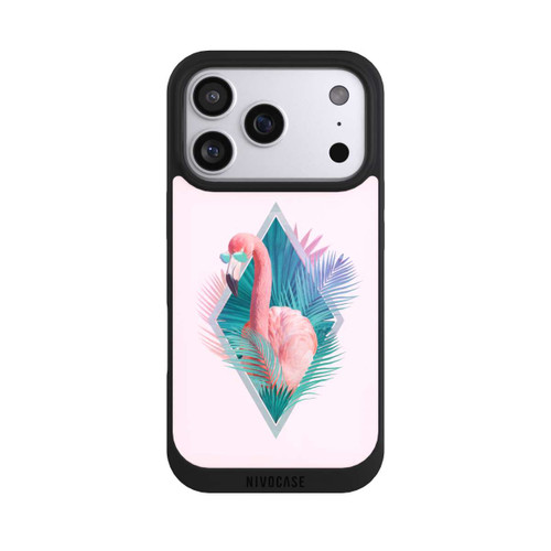 Apple iPhone 17 Pro NIVOpure Feuilles tropicales Flamant