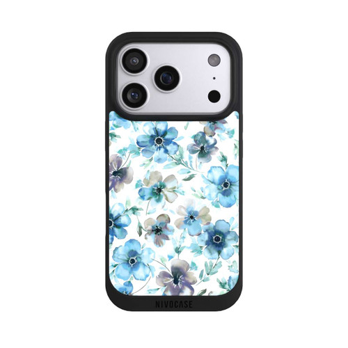Apple iPhone 17 Pro NIVOpure Blaues Blumenmuster Trendy