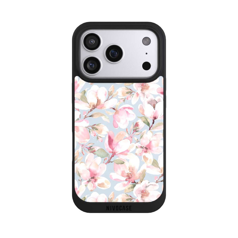 iPhone 17 Pro NIVOpure Magnolia flowers pastel pink