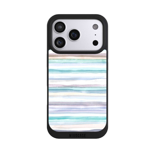 Apple iPhone 17 Pro NIVOpure Rayures pastel bleu