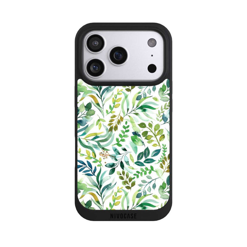 iPhone 17 Pro NIVOpure Aquarelle Palmes Feuilles Botanique Vert