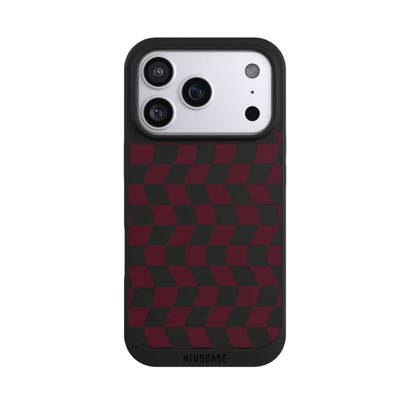 iPhone 17 Pro NIVOpure Karo Weinrot