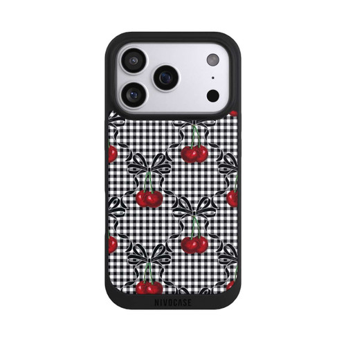 Apple iPhone 17 Pro NIVOpure Cherry Pattern Black