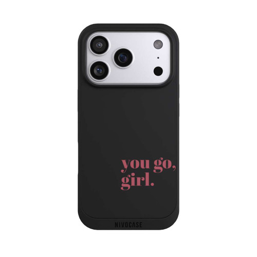 Apple iPhone 17 Pro NIVOpure You Go Girl Rosa Transparent