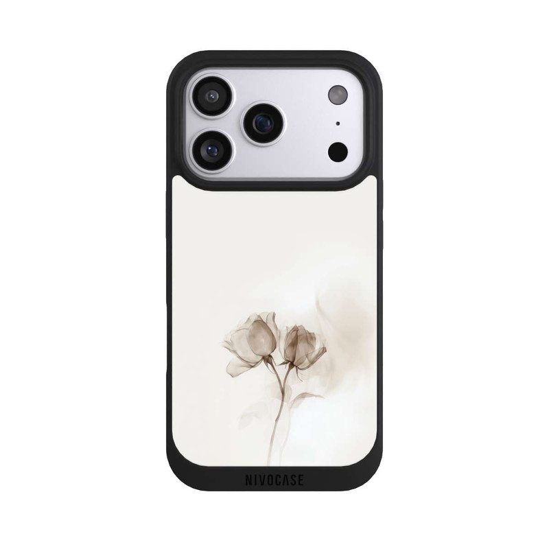 iPhone 17 Pro NIVOpure Braune Rose Blume Nebel