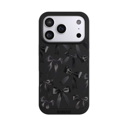 Apple iPhone 17 Pro NIVOpure Schwarze Satinschleifen