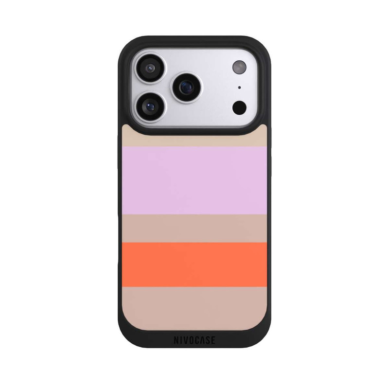 iPhone 17 Pro NIVOpure Moca Lila Orange Stripes