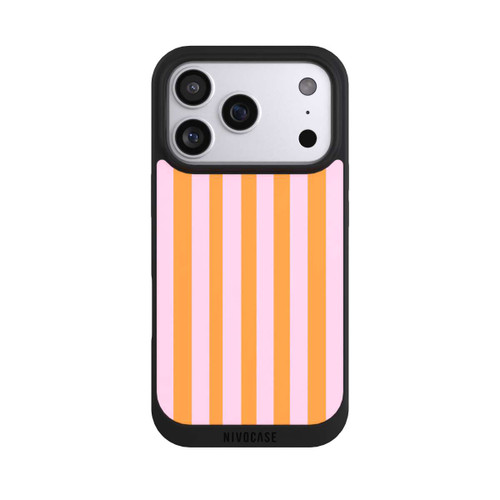 Apple iPhone 17 Pro NIVOpure Orange And Pink Stripes