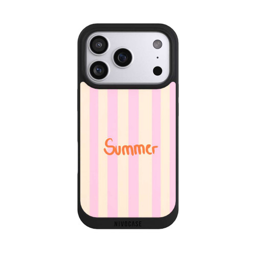 Apple iPhone 17 Pro NIVOpure Summer Pink And Orange Stripes