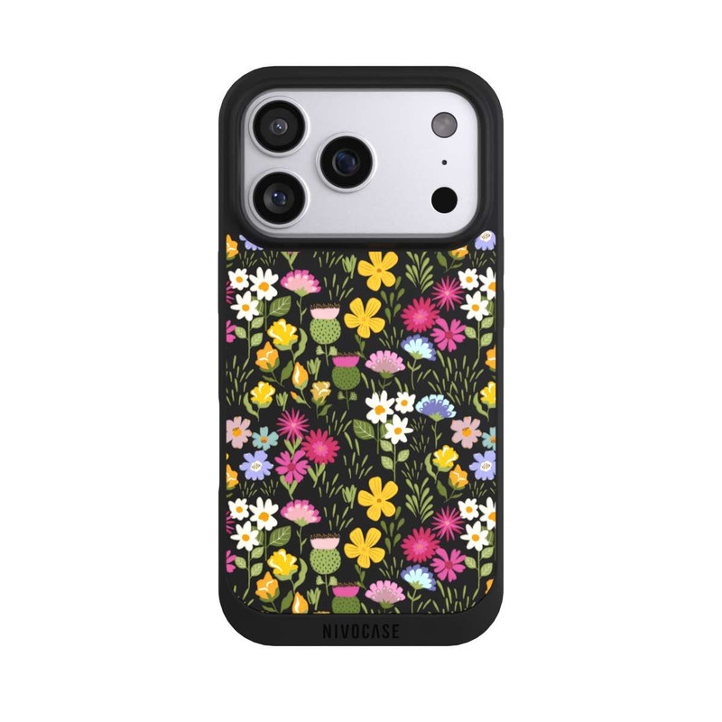 iPhone 17 Pro NIVOpure Bunte Sommerblumen Transparent