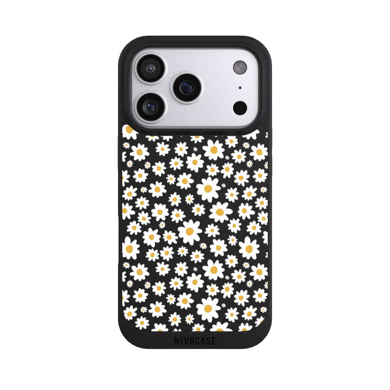 iPhone 17 Pro NIVOpure Daisy Flower Seamless Pattern Transparent
