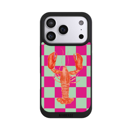 Apple iPhone 17 Pro NIVOpure Pink Checkers Lobster