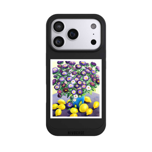 Apple iPhone 17 Pro NIVOpure Purple Asters and Lemons by Christopher Ryland