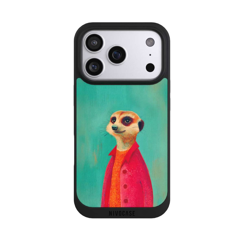 iPhone 17 Pro NIVOpure Meerkat Green Illustration