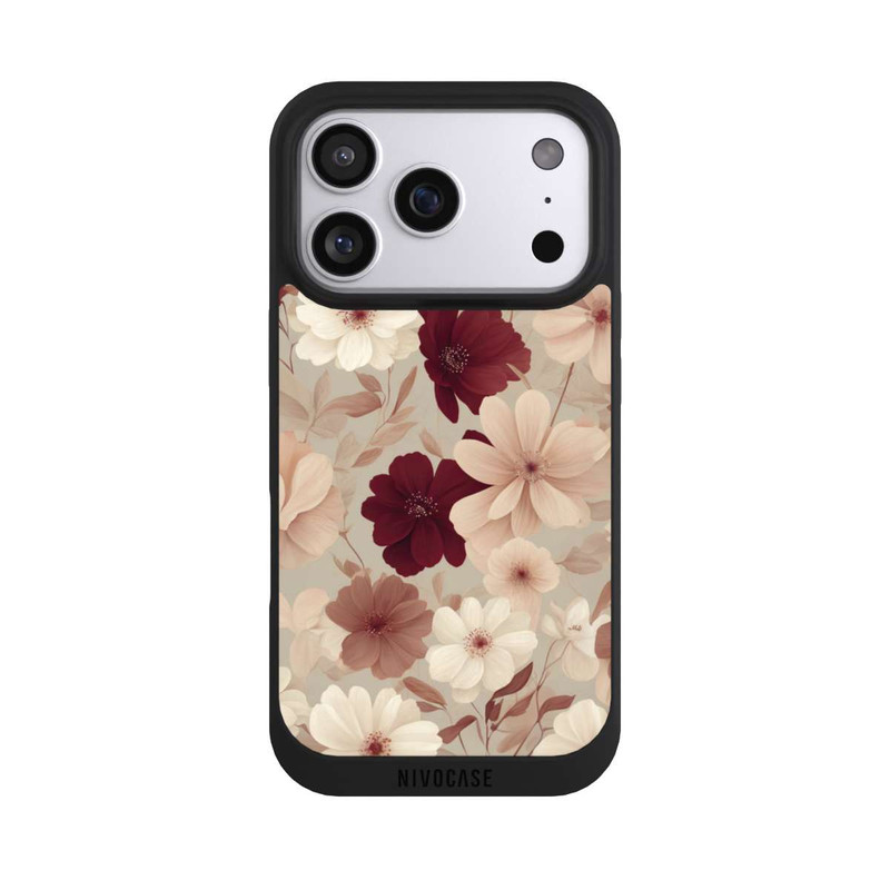 iPhone 17 Pro NIVOpure Romantic Flowers Beige with AI
