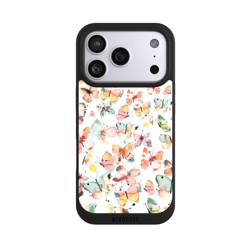 Apple iPhone 17 Pro NIVOpure Butterflies Watercolor Pattern