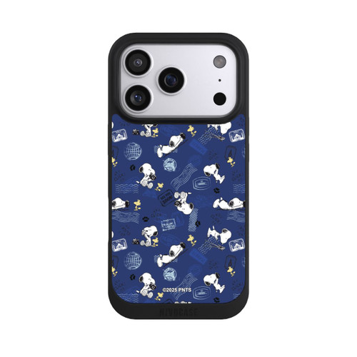 Apple iPhone 17 Pro NIVOpure Peanuts Travel Stamps Pattern Blue