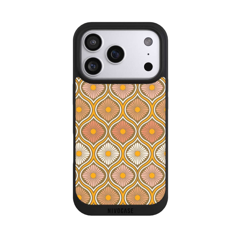 iPhone 17 Pro NIVOpure Groovy 70s Retro Mid-Century Daisy Flowers