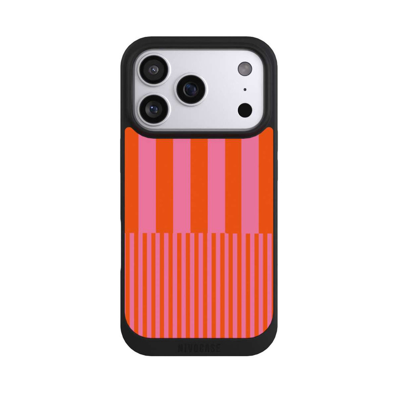 iPhone 17 Pro NIVOpure Striped Pattern Pink Red