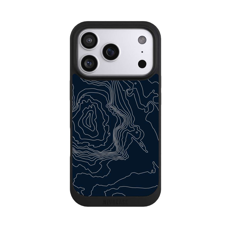 iPhone 17 Pro NIVOpure Berg Höhenlinien Dunkel