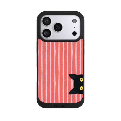 Apple iPhone 17 Pro NIVOpure Schwarze Katze Gestreift Orange
