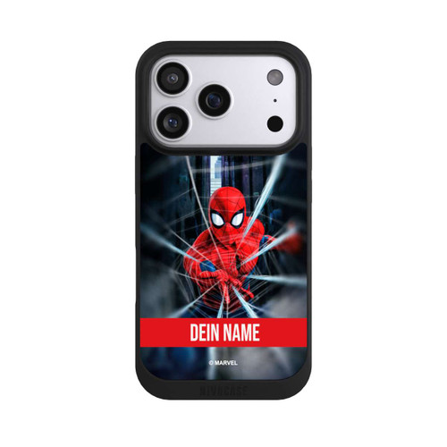Apple iPhone 17 Pro NIVOpure Spiderman Webs in Action Personalisierbar