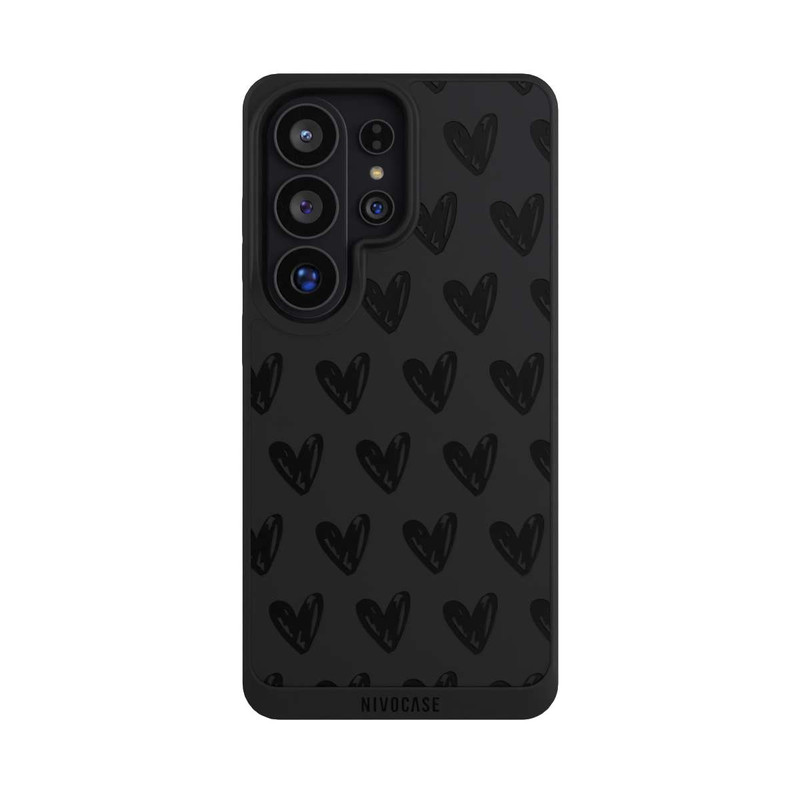 Galaxy S26 Ultra NIVOpure Herzen Schwarz ohne Hintergrund