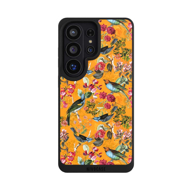 Galaxy S26 Ultra NIVOpure Tapete mit Vögeln und Blumen