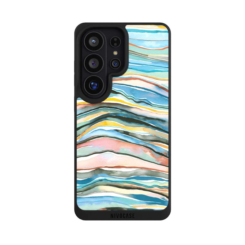 Galaxy S26 Ultra NIVOpure Achatschichten Aquarellblau
