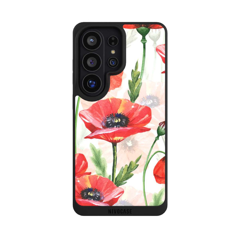 Galaxy S26 Ultra NIVOpure Wasserfarbe Mohnblumen