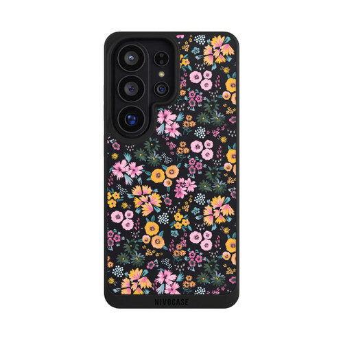 Samsung Galaxy S26 Ultra NIVOpure Kleine bunte Blumen Schwarz 2