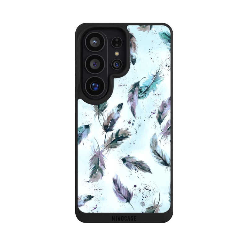 Galaxy S26 Ultra NIVOpure Magische Federn Sanftes Blau