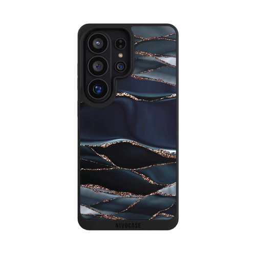 Samsung Galaxy S26 Ultra NIVOpure Rayures Gris Foncé Look Doré