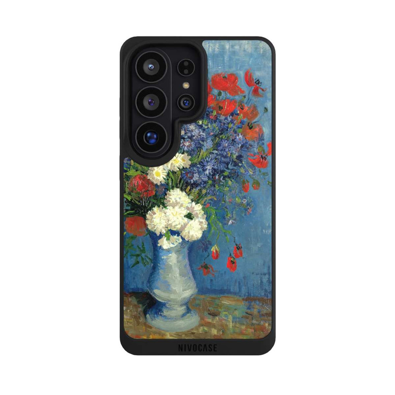 Galaxy S26 Ultra NIVOpure Still Life Vase with Cornflowers and Poppies by Vincent Van Gogh
