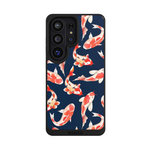 Samsung Galaxy S26 Ultra NIVOpure Koi auf blauem Hintergrund