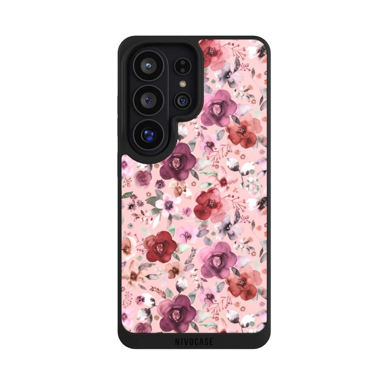 Galaxy S26 Ultra NIVOpure Üppiger romantischer Blumenstrauß rosa