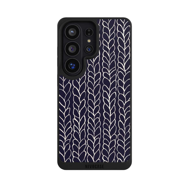 Galaxy S26 Ultra NIVOpure gezeichnete Wollzöpfe Marine