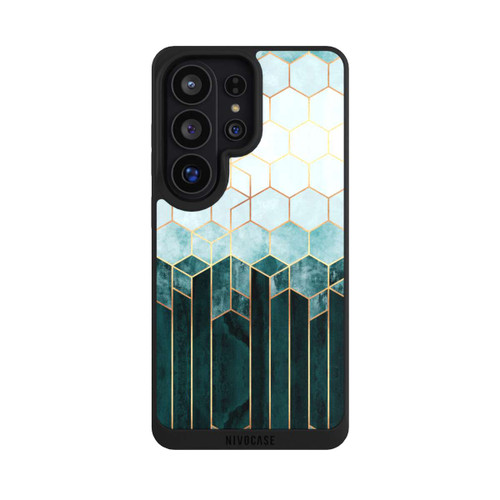 Samsung Galaxy S26 Ultra NIVOpure Blaugrüne Sechsecke